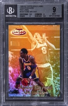 1999/2000 Topps Gold Label New Standard Red Label #NS4 Kobe Bryant (#25/25) - BGS MINT 9